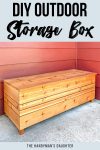 DIY outdoor storage box with plans