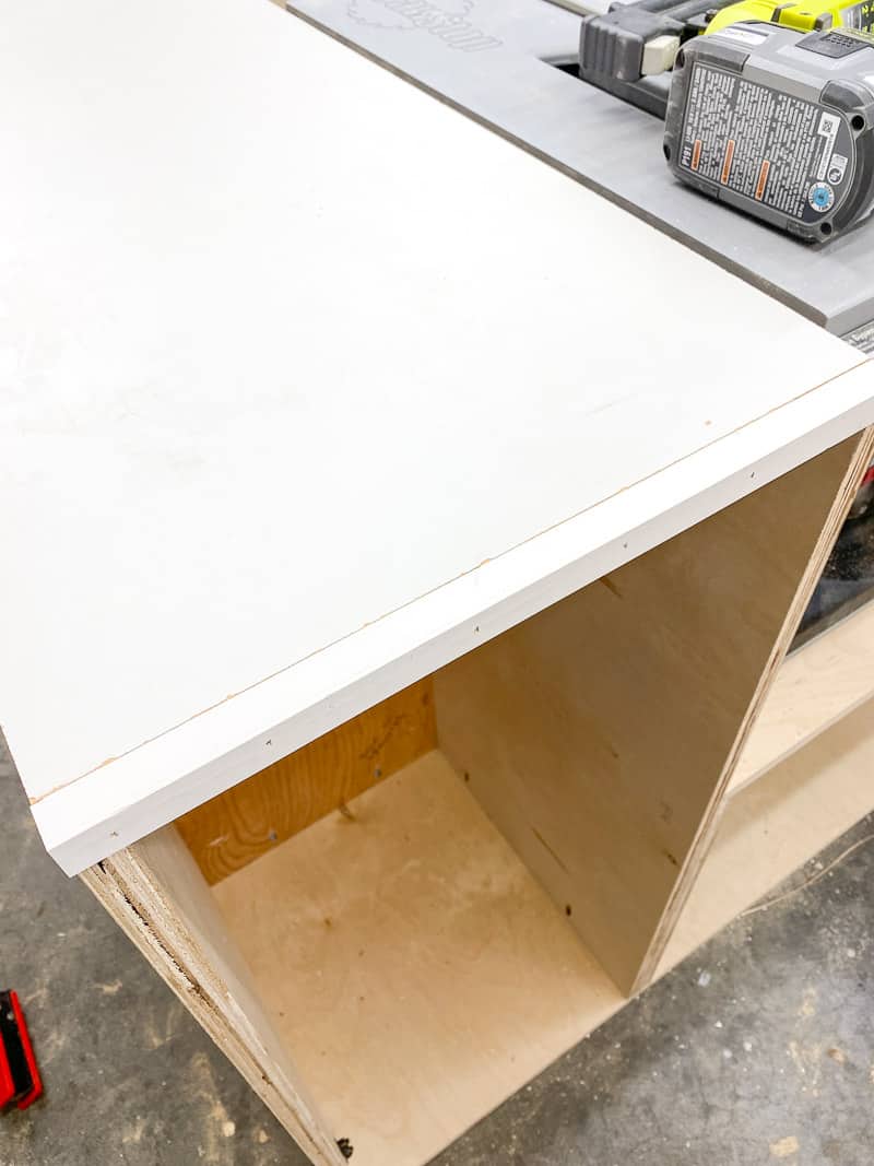 DIY table saw stand left side outfeed