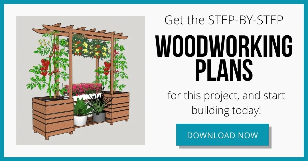 DIY outdoor plant stand woodworking plans